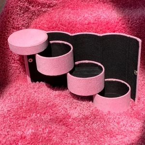 Three-Layer Pink Jewelry Box Organizer